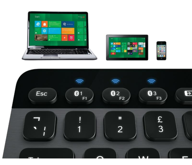 Logitech K810 Bluetooth Illuminated Keyboard - 165951 - zdjęcie 4